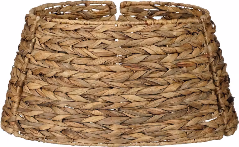 Dekoracja świąteczna do choinki Mica Decorations, wysokość 26 cm, średnica 47 cm – kosz na choinkę – kolor brązowy – wykonany z plecionego trawy morskiej