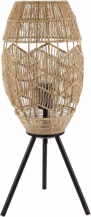HOME DELUXE Jutowa lampa stołowa KIKO - Nature | Boho lampa stołowa, Scandi lampa stołowa, Jutowa lampa stołowa