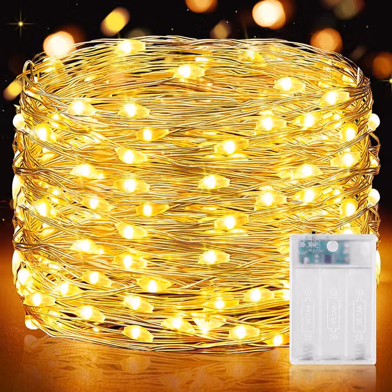 Dekoracyjna lampka LED na baterie - Timer - 15 metrów - 150 diod LED - Do sypialni, na imprezy, na wesele