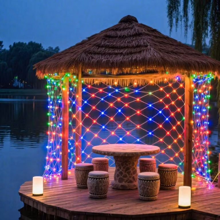 ISOISL, 4,5x1,6 m, 300 diod LED, 8 trybów, girlanda świetlna do wnętrz, idealna na Boże Narodzenie, wesele, imprezę, ogród, balkon, dekoracja, kolorowa