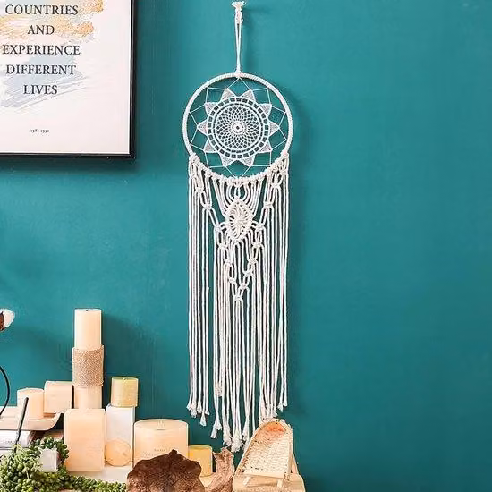 Łapacz snów, makrama, łapacz snów, boho, tkana makrama, gobelin, boho, dekoracja ścienna, handmade, duża ozdoba łapacza snów, rękodzieło, prezent