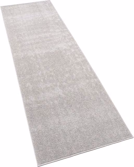 Dywan Portivo srebrny nowoczesny prostokątny S/G/W: 80 x 250 cm