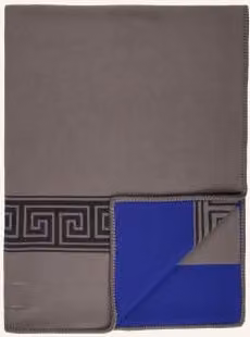 Plaid Zoeppritz Heritage Z z wełną merynosową i kaszmirem, niebiesko-szary, W x S: 140 x 200 cm