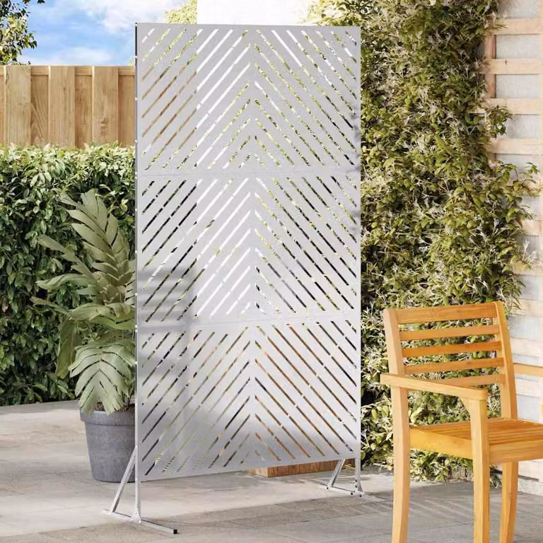 Maison Exclusive – osłona zapewniająca prywatność 100 x 50 x 180 cm, stal ocynkowana, kolor srebrny