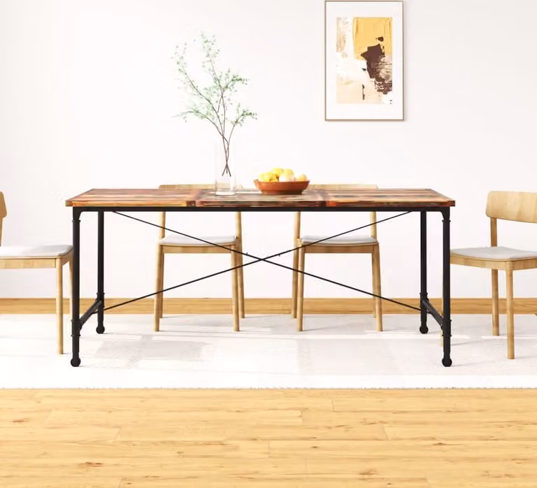 Maison Exclusive – Stół jadalny z litego drewna postarzanego, 180 cm