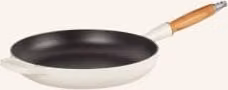 Patelnia Le Creuset Signature beżowa, emaliowany żeliwo
