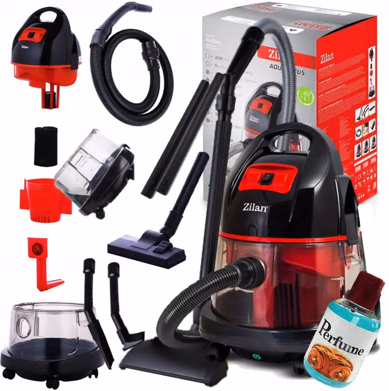 Odkurzacz piorący 2000W, pojemność 8L, Zilan Aqualotus, 2-w-1 (do suchego i mokrego odkurzania), filtracja 99,99%