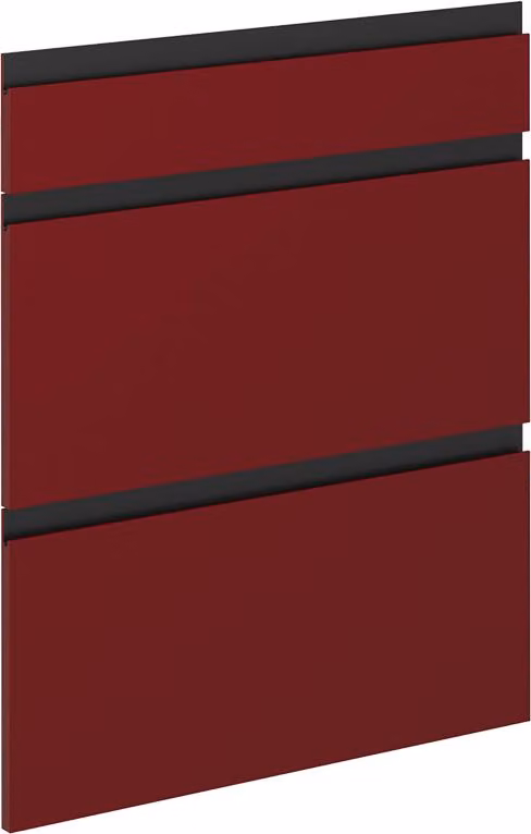Front kuchenny Vicco R-Line Czerwony 59.6 x 70.4 cm front meblowy do szafki dolnej z szufladami, Model 39520
