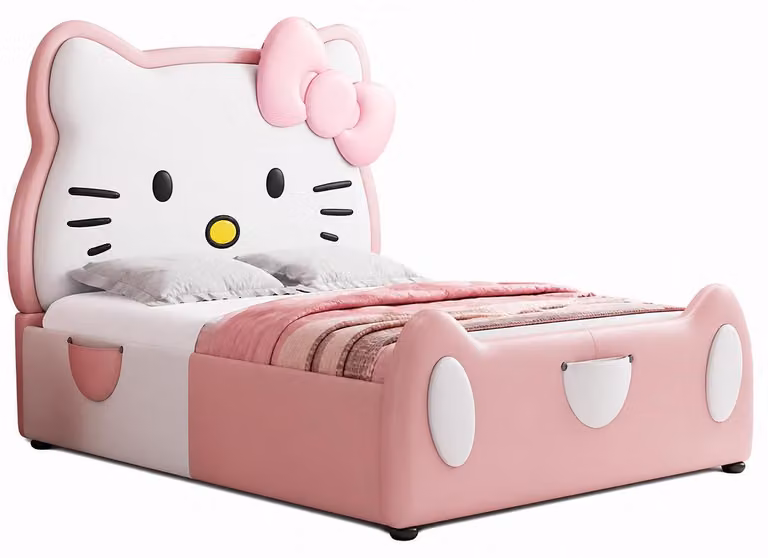 Rosa, łóżeczko dla dziewczynki Hello Kitty, łóżeczka dla dzieci