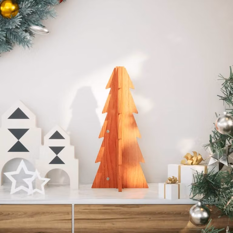 Maison Exclusive – choinka bożonarodzeniowa do dekoracji 49 cm, lite drewno sosnowe