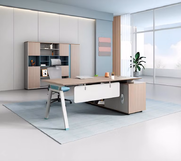 Schreibtisch Büro Einrichtung Büroschrank Schreibtisch Homeoffice Schrank 2tlg.