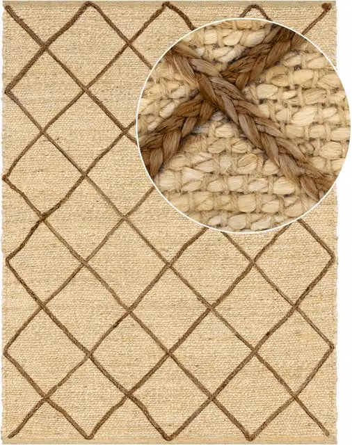 Dywan z juty Sakira w kolorze beżowym, wymiary: 80 x 250 cm