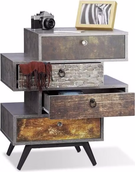 Komoda w stylu vintage z 4 szufladami