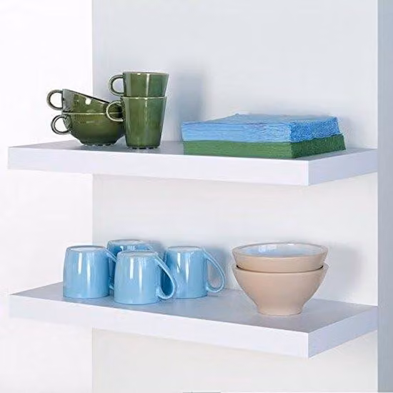 Policzka ścienna 23,5 x 23,5 cm - pokryte MDF - ukryty uchwyt - stylowy dla dekoracji domu - Homevero
