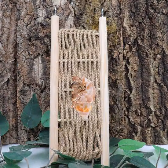 MTTProducts - Drabinka dla zwierząt - Akcesoria do wspinaczki - Naturalne materiały - Przeznaczona dla małych zwierząt - Przenośna - Pobudza aktywność - Nadaje się do...