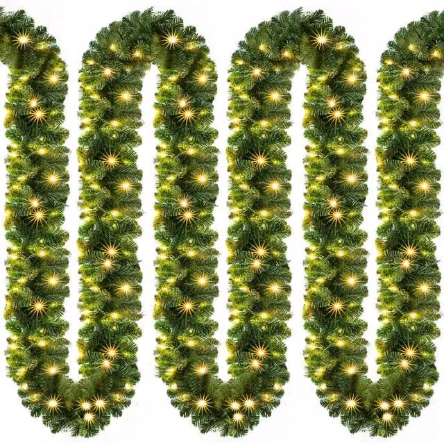 Girlanda świąteczna LED Casaria Warm White Green 10 m IP44