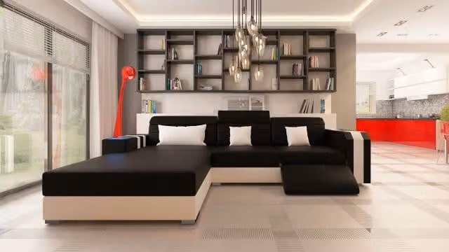 Sofa narożne, zestaw wypoczynkowy, sofa, kanapa, tapicerowane meble, zestaw do relaksu, duży zestaw mebli, skórzana sofa, sofy