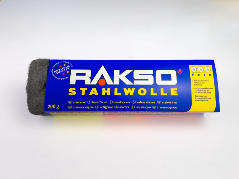 RAKSO, wełna stalowa, opakowanie 200 g, sort 000