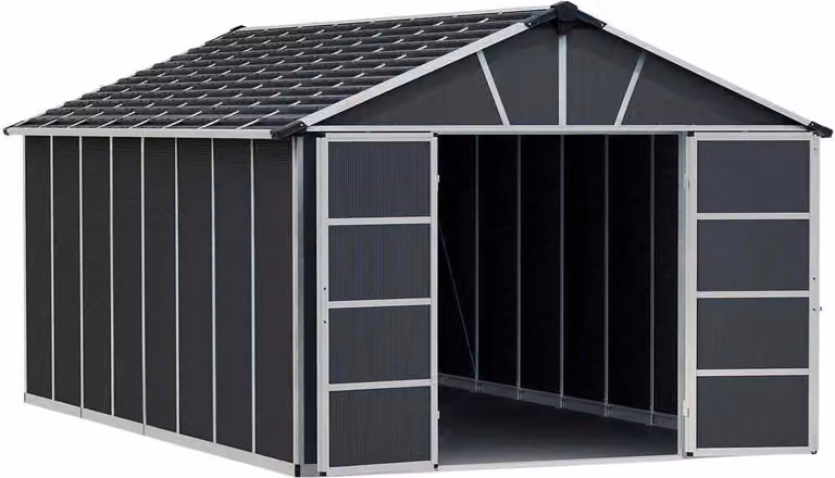 Palram - Szopa plastikowa Canopia Yukon 1117.2 z podłogą ciemnoszara 519x332x252 cm
