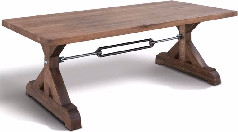 Stół do jadalni Casa Padrino Industrial Design - Wszystkie kolory i rozmiary - Stół kuchenny z litego drewna - Meble do jadalni