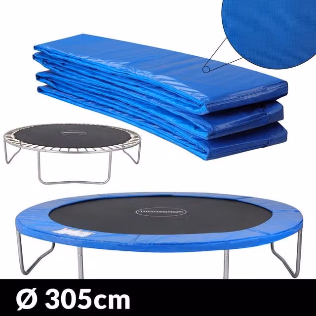 Niebieska osłona na sprężyny trampoliny monzana® z PVC o średnicy 305 cm
