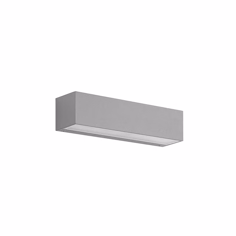 Lucande LED kinkiet zewnętrzny Lengo 25 cm srebrny góra/dół 3000K