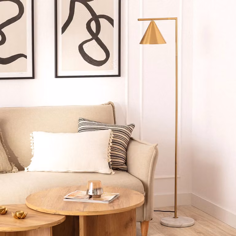 Lampa stojąca złota 150 cm Valentino E27 Abruzzo