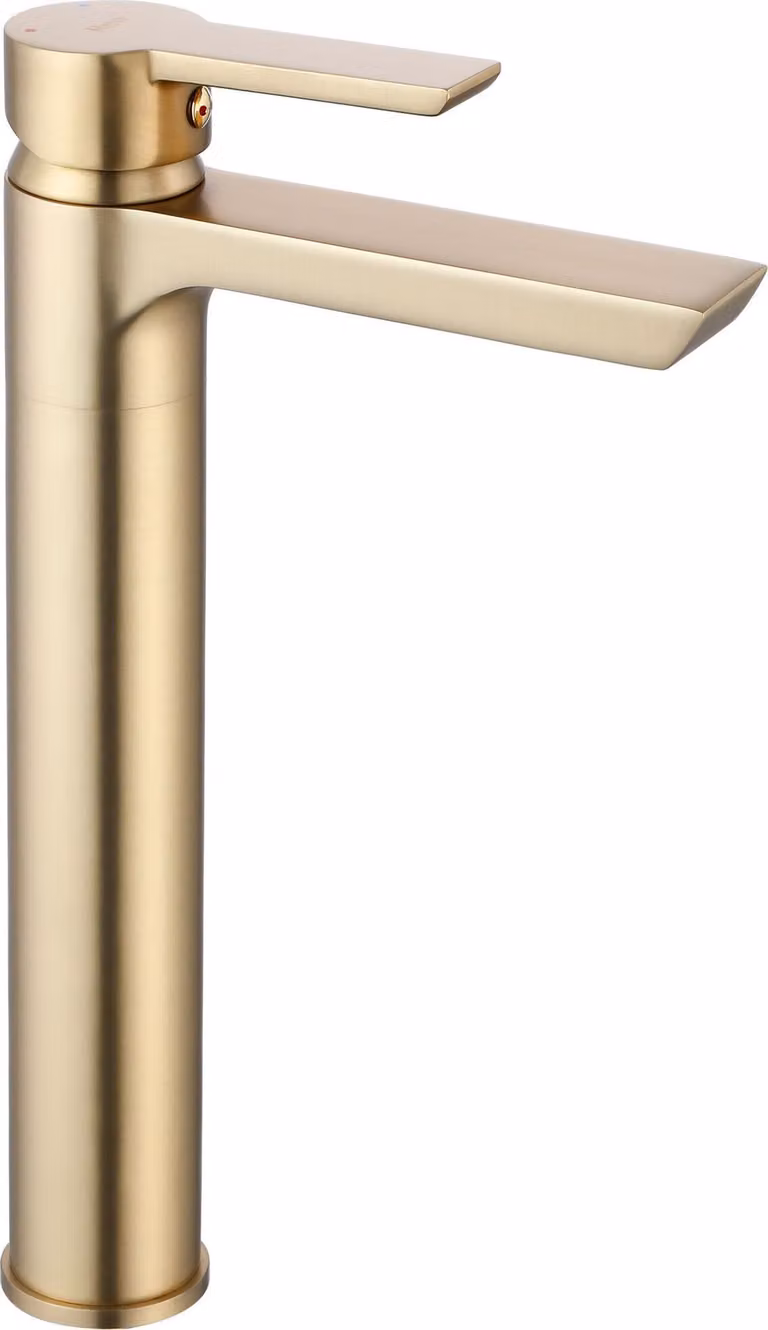 Bateria Umywalkowa REA ARGUS ZŁOTA SZCZOTKOWANA GOLD BRUSH Wysoka