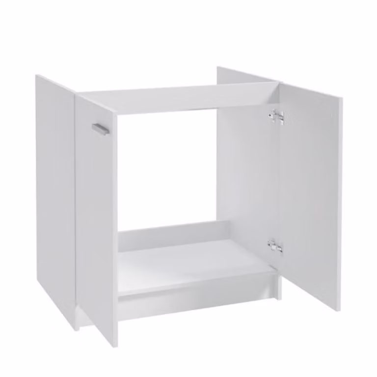 DomoDomo Szafka kuchenna biała pod zlewozmywak 80x50 stojąca