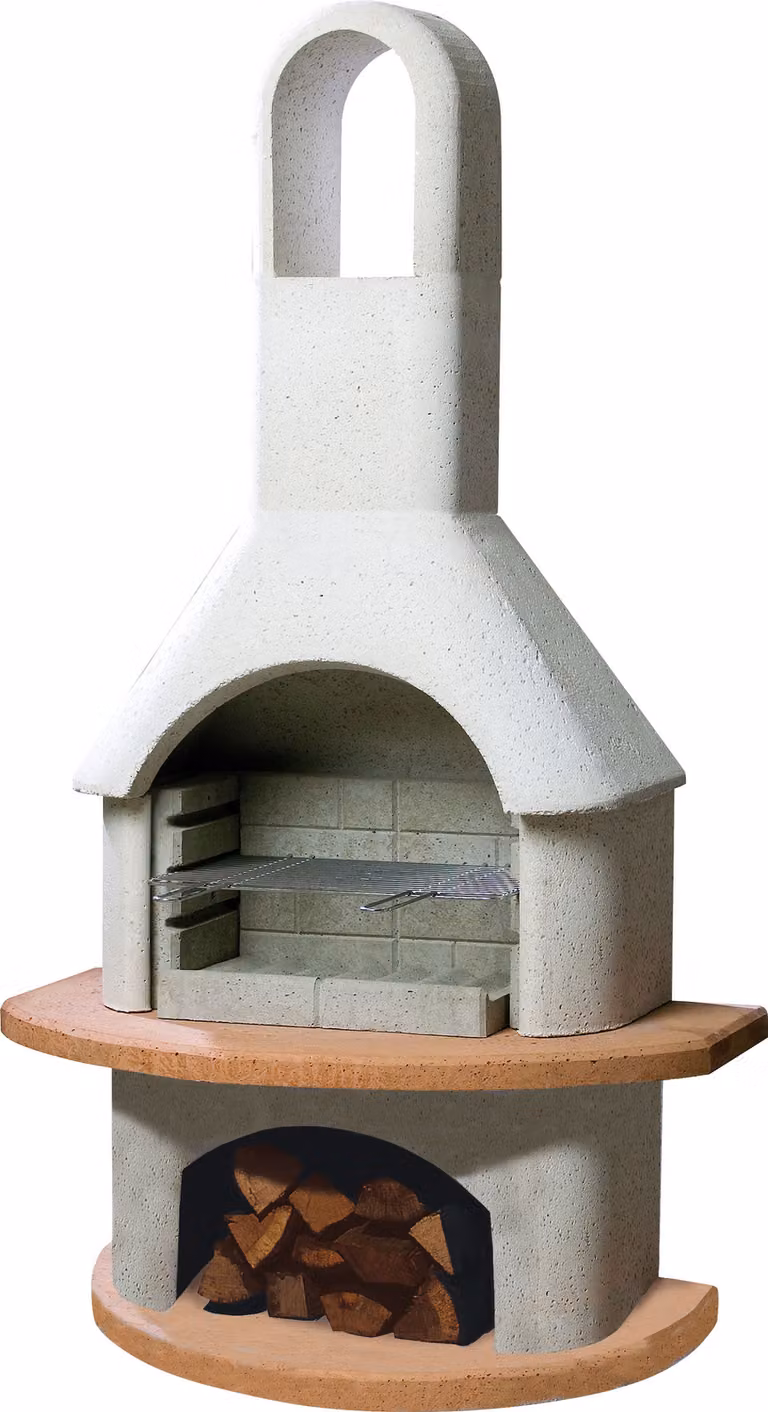 Buschbeck grill ogrodowy palenisko Carmen szara terakota 90001.000