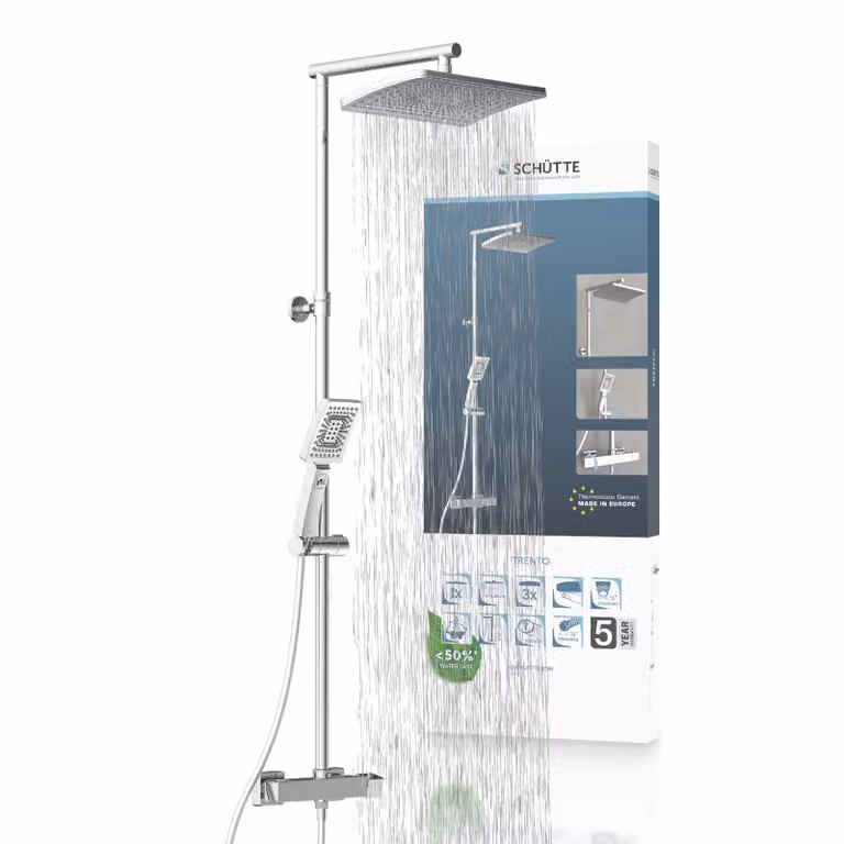 Głowica prysznicowa TRENTO z baterią termostatyczną, chrom
