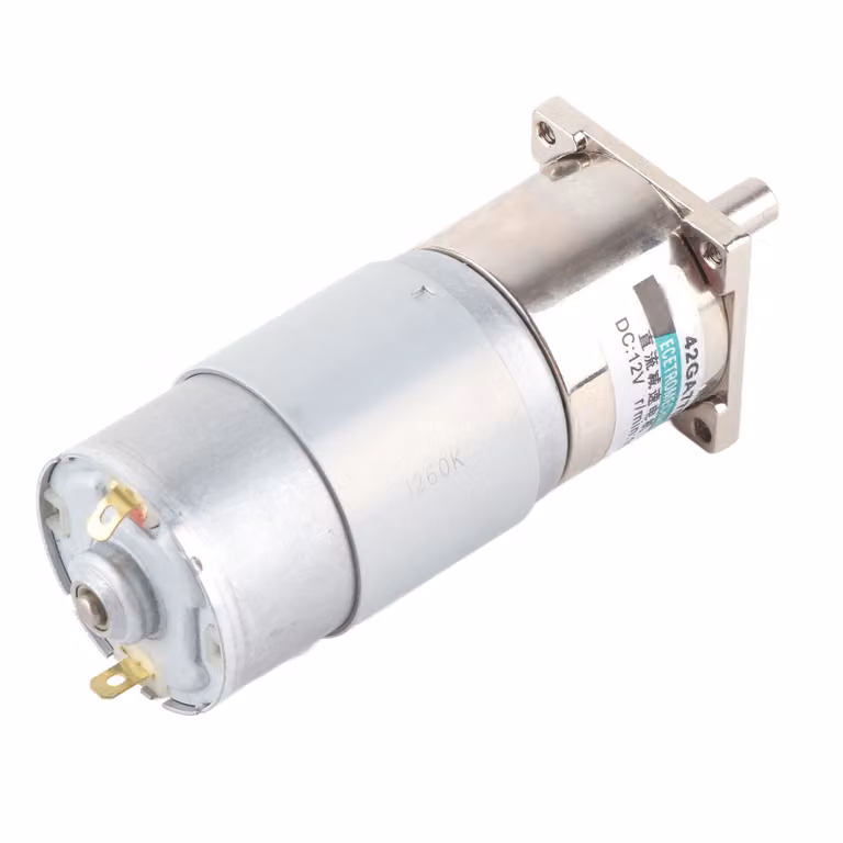 Motoreduktor DC, mały, niska prędkość, CW/CCW, mocowanie z magnesem trwałym, sterowanie sportowe, 12 V, XD42GA755 (100 obr./min)