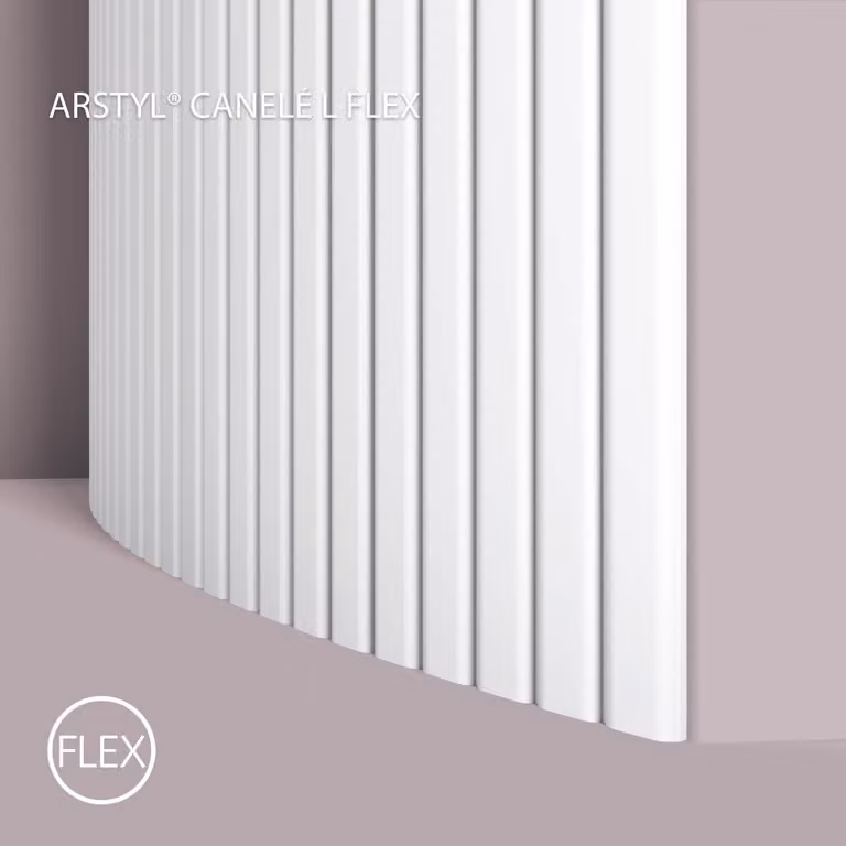 NMC CANELÉ L FLEX ARSTYL Noel Marquet Panel ścienny 3D Okładzina ścienna Panel akustyczny Listwa dekoracyjna Sztukateria 2 m