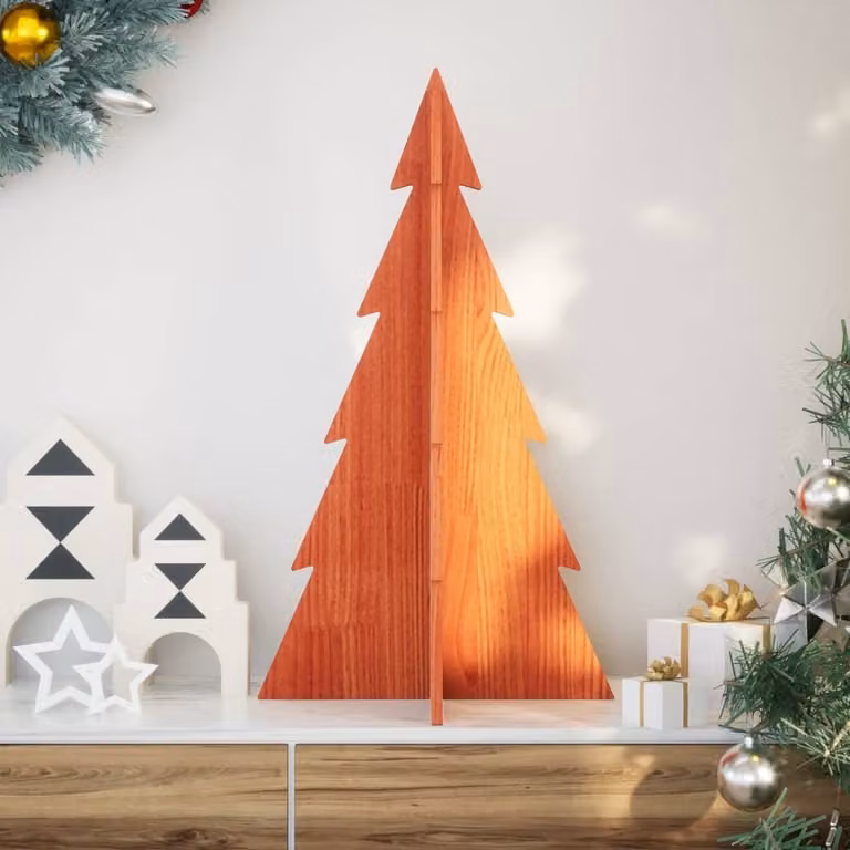 Maison Exclusive – choinka bożonarodzeniowa do dekoracji, 80 cm, lite drewno sosnowe