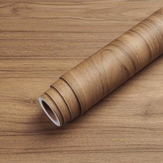 Folia samoprzylepna imitująca drewno, dąb, naturalny wygląd, 60 cm x 500 cm - folia meblowa do szafek kuchennych, stołów i mebli - jasne drewno do kuchni