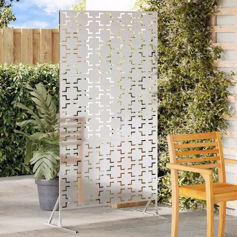 Maison Exclusive – osłona zapewniająca prywatność 100 x 50 x 180 cm, stal ocynkowana, kolor srebrny