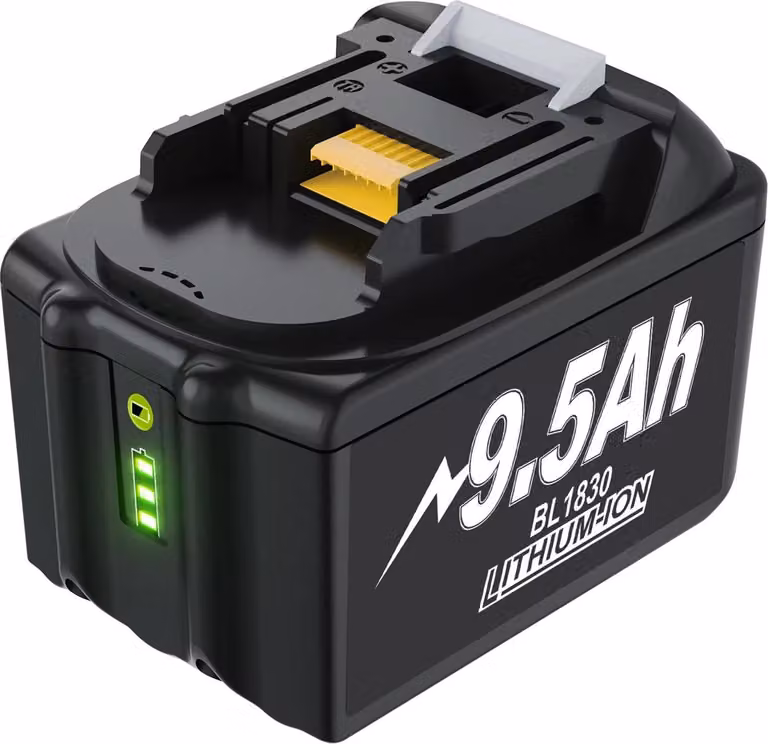 Kompatybilny z Makita BL1830/BL1860/BL1890, wymienny akumulator 18V Li-Ion, 9500 mAh, kolor fioletowy