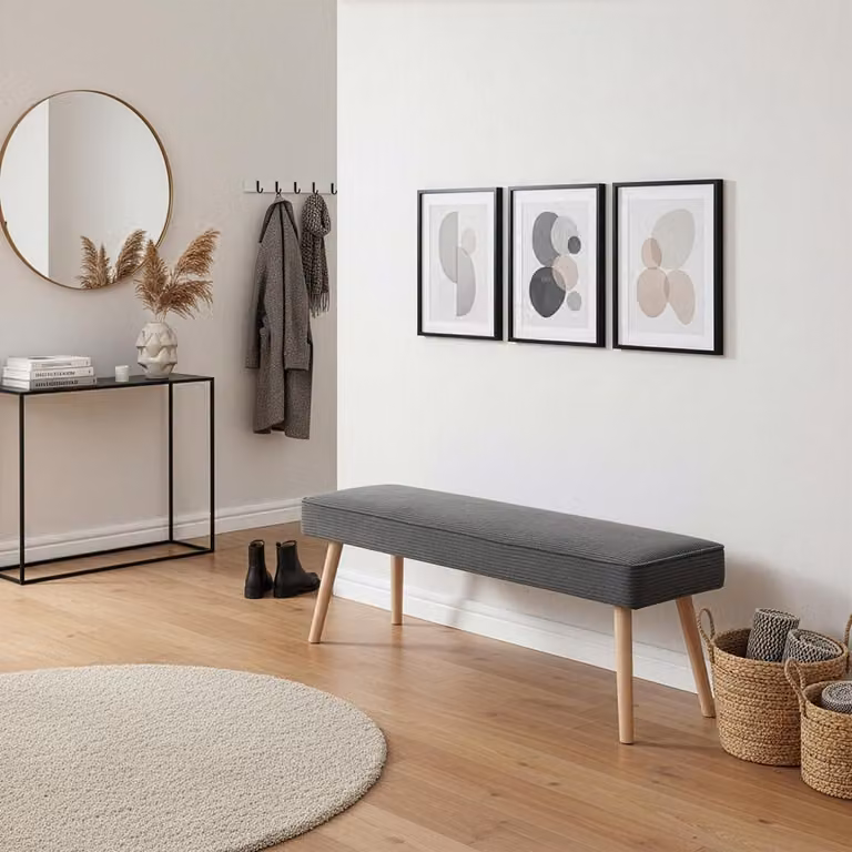 Zitbank – Ławka do jadalni – Ławka holowa – Sofa – Krzesło/ławka – Skandynawski design – Materiał: corduroy (welur)