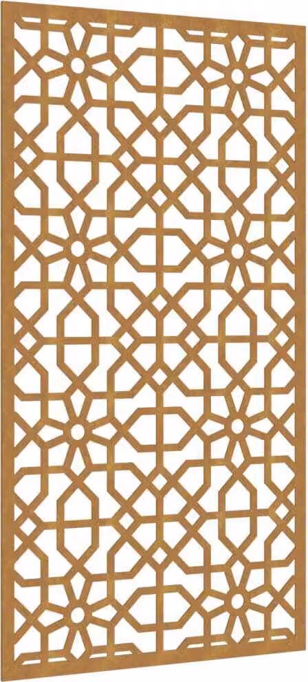 vidaXL Dekoracja ścienna ogrodowa 105x55 cm ze stali Corten w stylu etańskim
