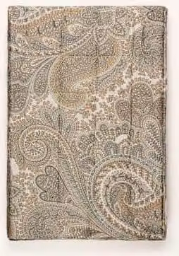 Narzuta na łóżko Etro Home w kolorze beżowym z wielokolorowym ornamentem, W x S: 180 x 130 cm