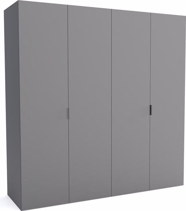 FURNLUX Mata do szafy B Szara 220cm / Kolor główny: Szary / Wymiary: 220 x 60 x 205 cm