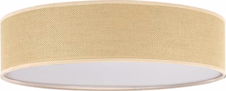 BELIANI Lampa sufitowa naturalna papier ø 60 cm plafon oświetlenie pleciona boho salon sypialnia