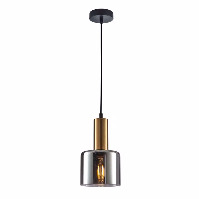Lampa wisząca Italux Santia nowoczesna miedziana PND-65342-1-BRO+SG