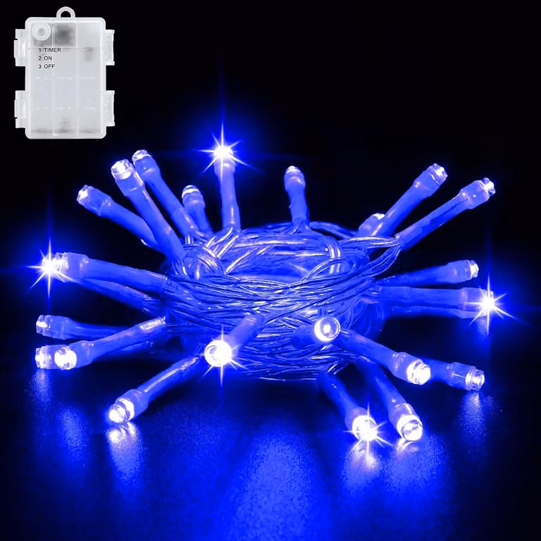 Cshare, lampki LED do użytku zewnętrznego, zasilane bateriami - 3 metry / 9,8 stóp, 30 diod LED, wodoszczelność IP65 - dekoracja świąteczna