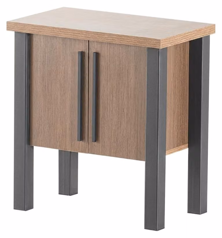 Stolik pomocniczy, nowoczesny styl, designerski produkt, beżowy, meble biurowe, minimalizm
