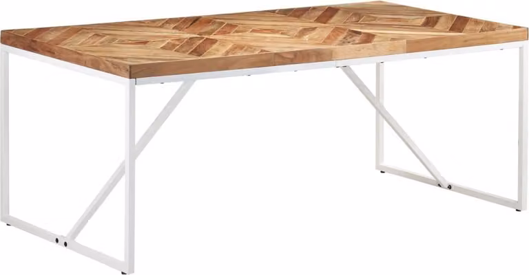Stół jadalniany, 180 x 90 x 76 cm, lite drewno akacjowe i mango