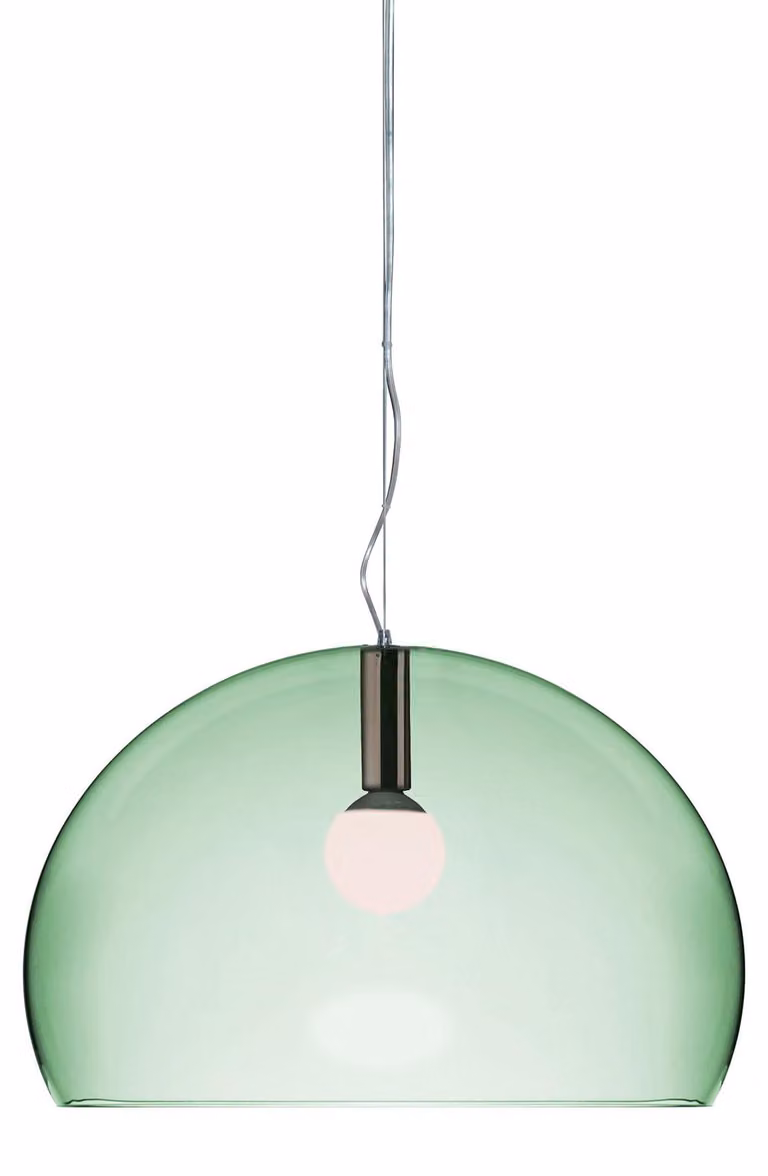 Lampa wisząca Kartell Small Fl/Y, kolor: jasnoszary (salbeigrün)
