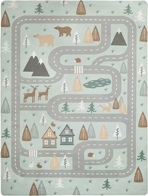 Zmywalny dywan dla dzieci Chiko turkusowy W x S: 155 x 230 cm