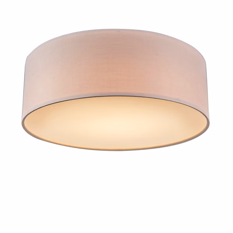 Lampa sufitowa różowa 30 cm z wbudowanym LED - Drum LED