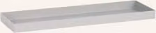 Prostokątna taca Cooee Design w kolorze szarym wykonana z metalu i ceramiki o minimalistycznym designie
